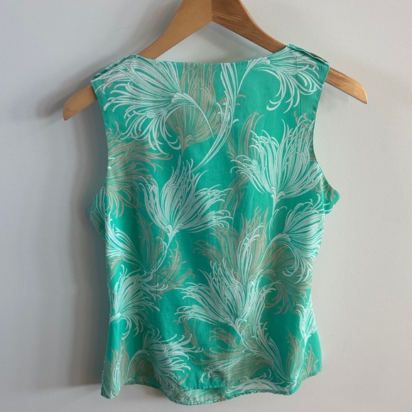 🌺 Teal Tank Top with White Floral Design
Size Medium Petite - Picture 3 of 4